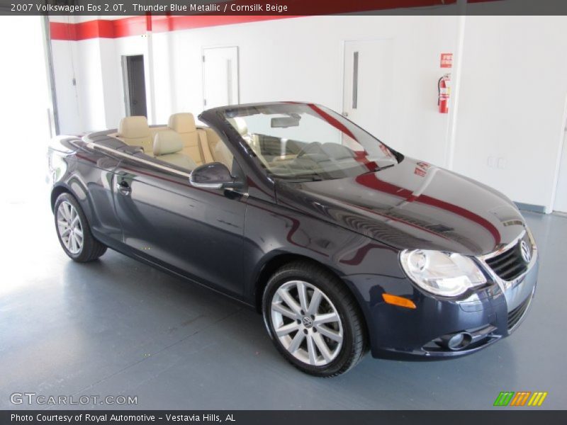 Thunder Blue Metallic / Cornsilk Beige 2007 Volkswagen Eos 2.0T