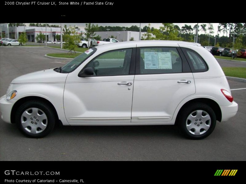 Stone White / Pastel Slate Gray 2008 Chrysler PT Cruiser LX