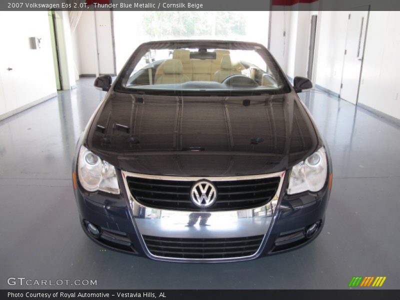 Thunder Blue Metallic / Cornsilk Beige 2007 Volkswagen Eos 2.0T