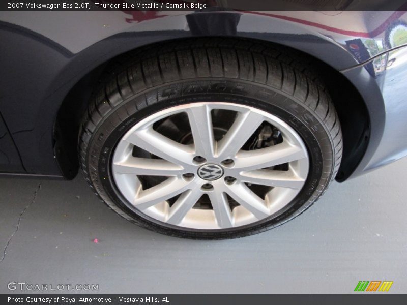 Thunder Blue Metallic / Cornsilk Beige 2007 Volkswagen Eos 2.0T