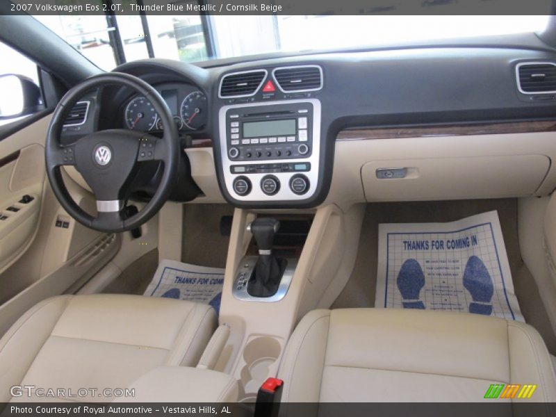 Thunder Blue Metallic / Cornsilk Beige 2007 Volkswagen Eos 2.0T