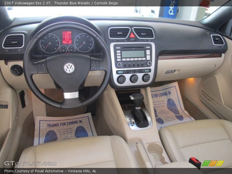 Thunder Blue Metallic / Cornsilk Beige 2007 Volkswagen Eos 2.0T