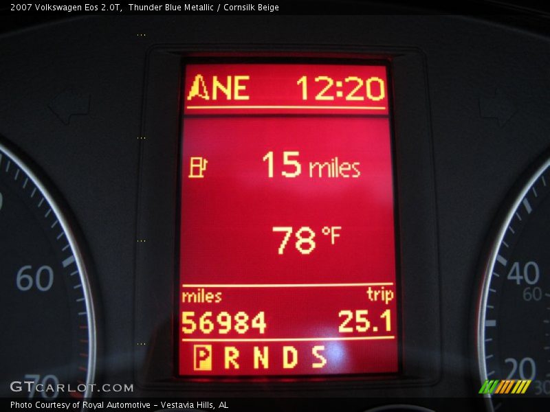 Thunder Blue Metallic / Cornsilk Beige 2007 Volkswagen Eos 2.0T