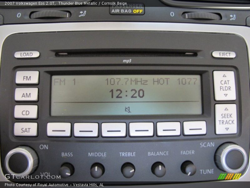 Thunder Blue Metallic / Cornsilk Beige 2007 Volkswagen Eos 2.0T