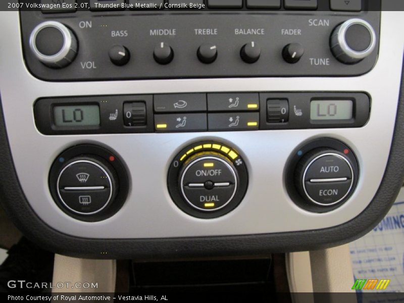 Thunder Blue Metallic / Cornsilk Beige 2007 Volkswagen Eos 2.0T