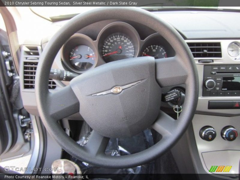 Silver Steel Metallic / Dark Slate Gray 2010 Chrysler Sebring Touring Sedan