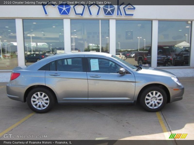 Silver Steel Metallic / Dark Slate Gray 2010 Chrysler Sebring Touring Sedan