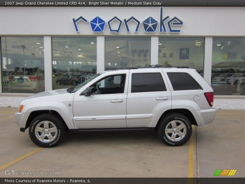 Bright Silver Metallic / Medium Slate Gray 2007 Jeep Grand Cherokee Limited CRD 4x4