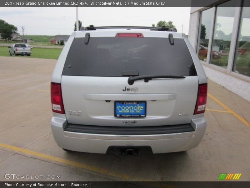 Bright Silver Metallic / Medium Slate Gray 2007 Jeep Grand Cherokee Limited CRD 4x4