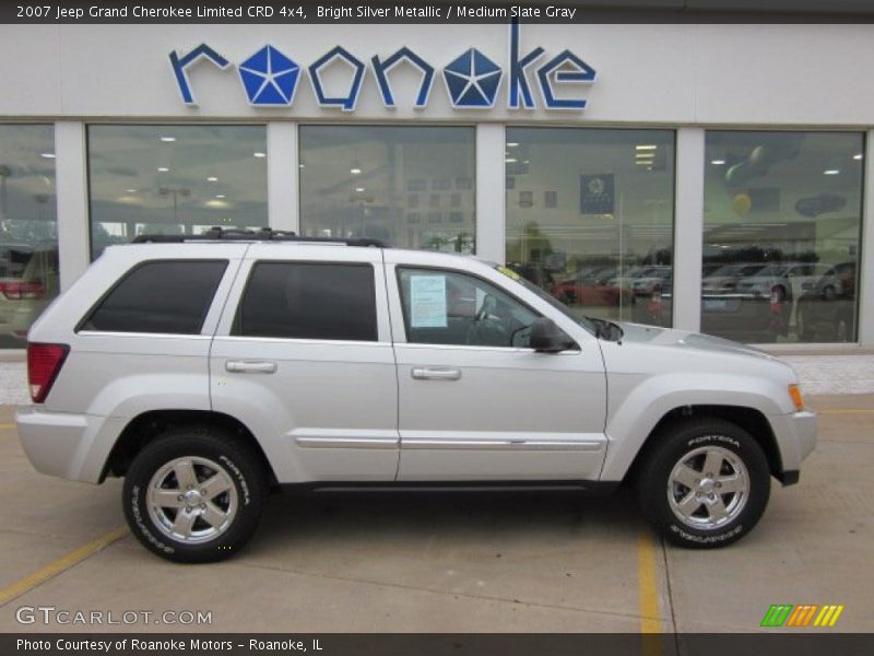 Bright Silver Metallic / Medium Slate Gray 2007 Jeep Grand Cherokee Limited CRD 4x4