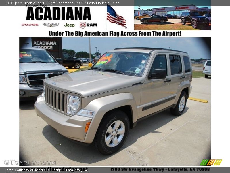 Light Sandstone Pearl / Pastel Pebble Beige 2010 Jeep Liberty Sport