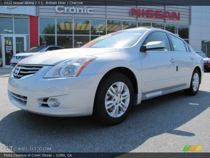 Brilliant Silver / Charcoal 2012 Nissan Altima 2.5 S