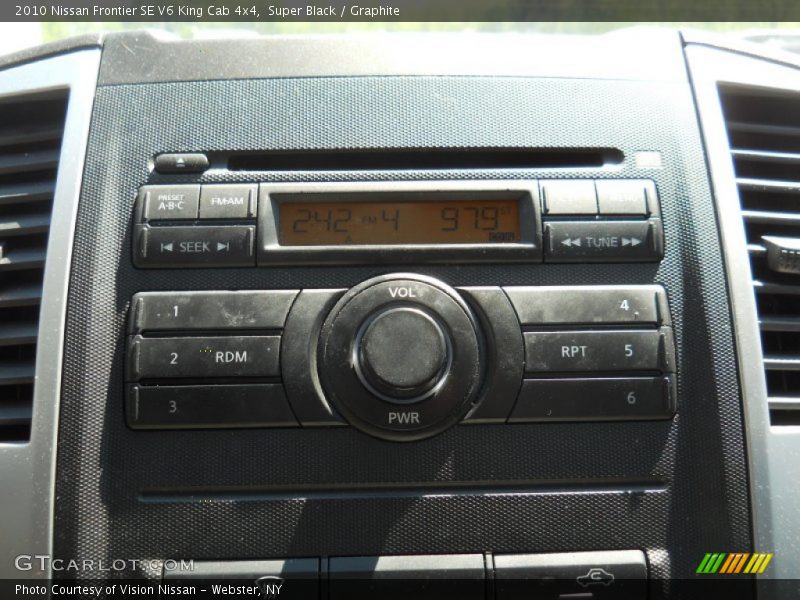 Super Black / Graphite 2010 Nissan Frontier SE V6 King Cab 4x4