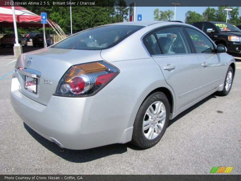 Brilliant Silver / Charcoal 2012 Nissan Altima 2.5 S