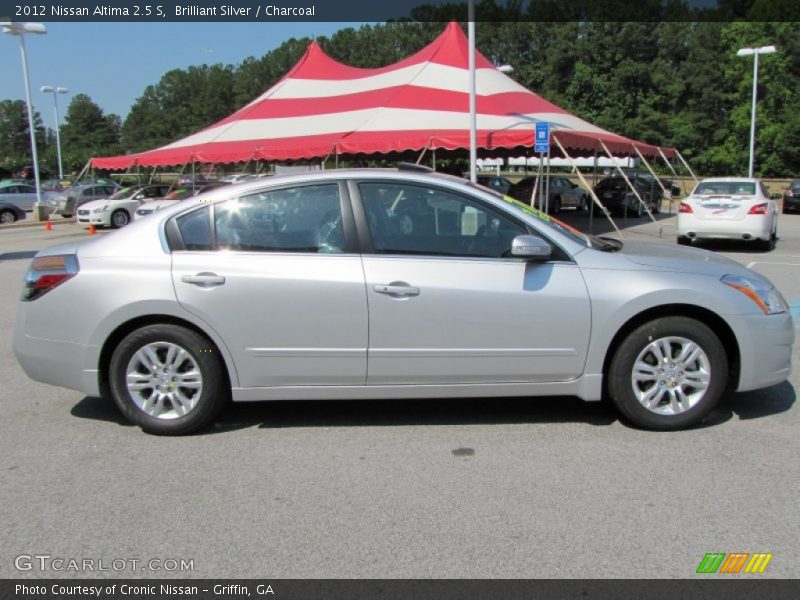 Brilliant Silver / Charcoal 2012 Nissan Altima 2.5 S