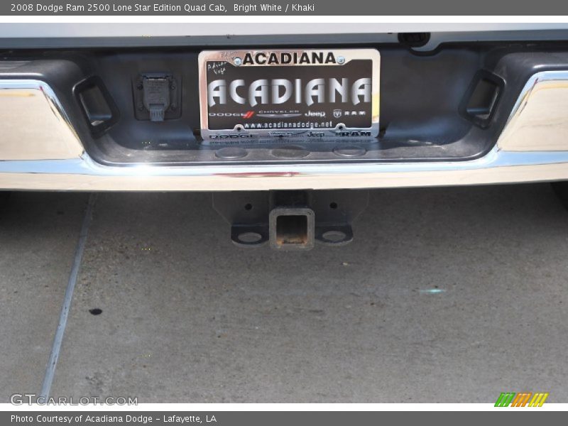 Bright White / Khaki 2008 Dodge Ram 2500 Lone Star Edition Quad Cab