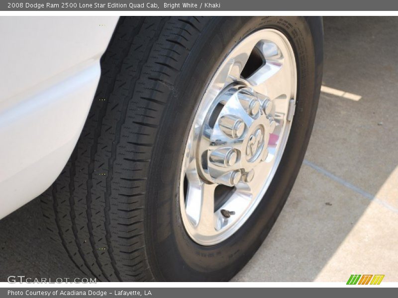 Bright White / Khaki 2008 Dodge Ram 2500 Lone Star Edition Quad Cab