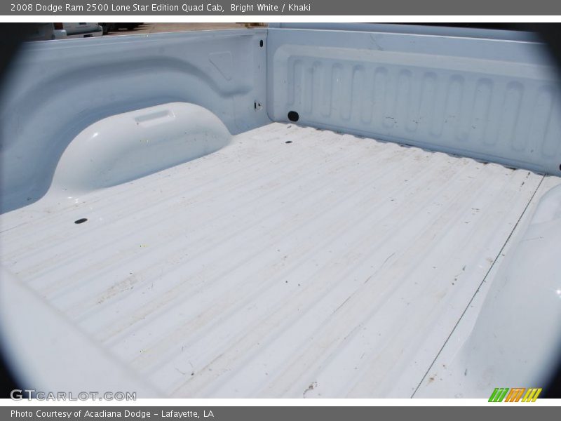 Bright White / Khaki 2008 Dodge Ram 2500 Lone Star Edition Quad Cab
