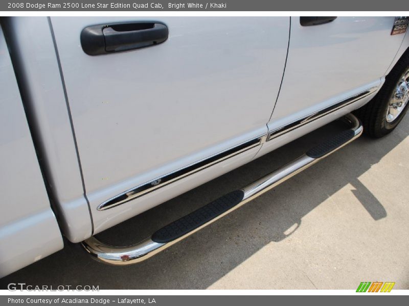 Bright White / Khaki 2008 Dodge Ram 2500 Lone Star Edition Quad Cab