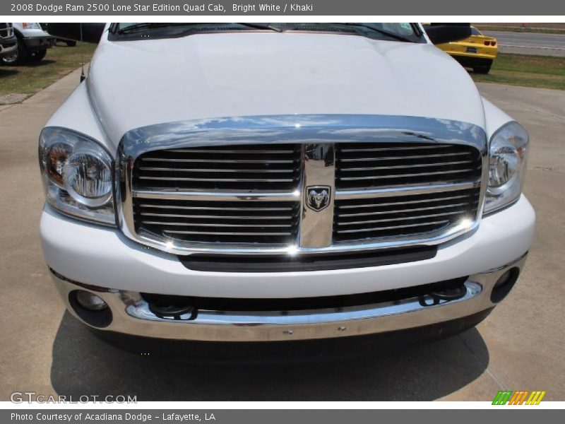 Bright White / Khaki 2008 Dodge Ram 2500 Lone Star Edition Quad Cab