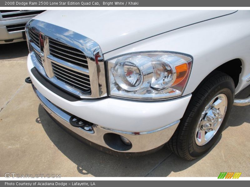 Bright White / Khaki 2008 Dodge Ram 2500 Lone Star Edition Quad Cab
