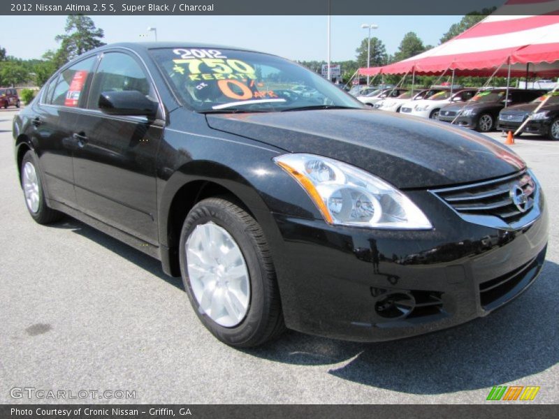 Super Black / Charcoal 2012 Nissan Altima 2.5 S