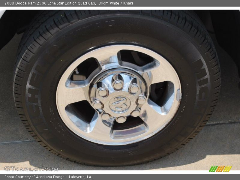 Bright White / Khaki 2008 Dodge Ram 2500 Lone Star Edition Quad Cab