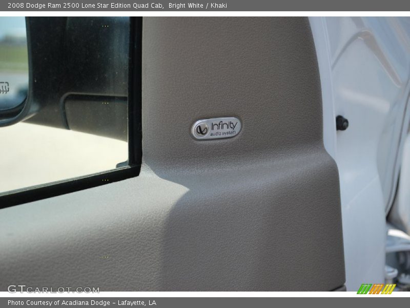 Bright White / Khaki 2008 Dodge Ram 2500 Lone Star Edition Quad Cab