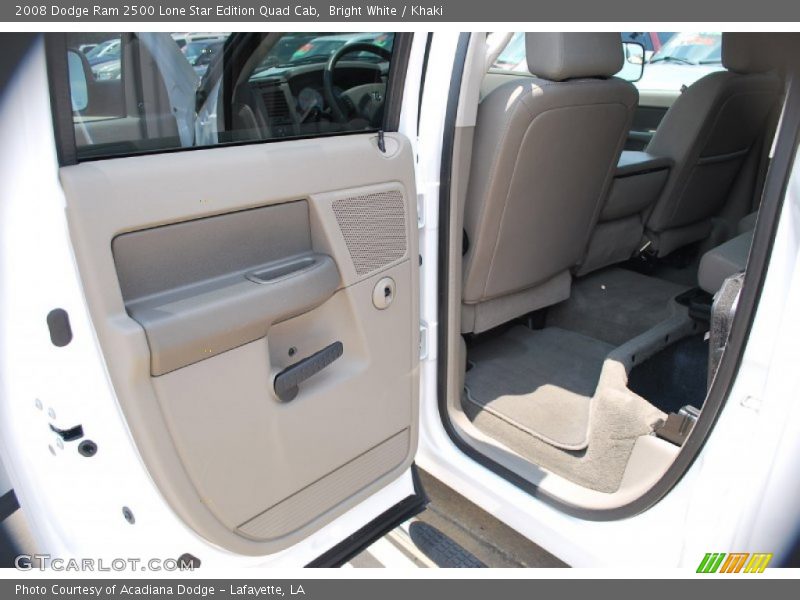 Bright White / Khaki 2008 Dodge Ram 2500 Lone Star Edition Quad Cab