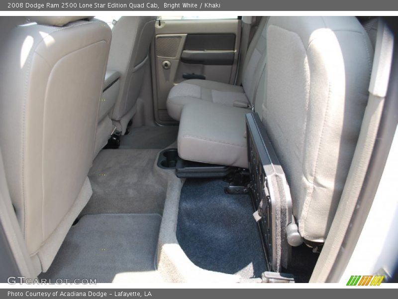 Bright White / Khaki 2008 Dodge Ram 2500 Lone Star Edition Quad Cab