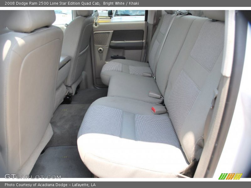 Bright White / Khaki 2008 Dodge Ram 2500 Lone Star Edition Quad Cab