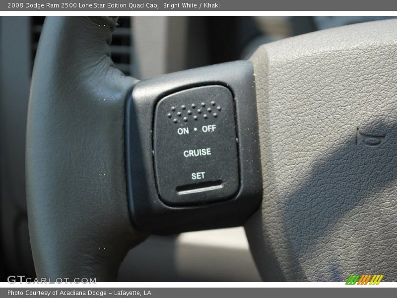 Bright White / Khaki 2008 Dodge Ram 2500 Lone Star Edition Quad Cab