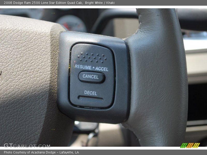 Bright White / Khaki 2008 Dodge Ram 2500 Lone Star Edition Quad Cab