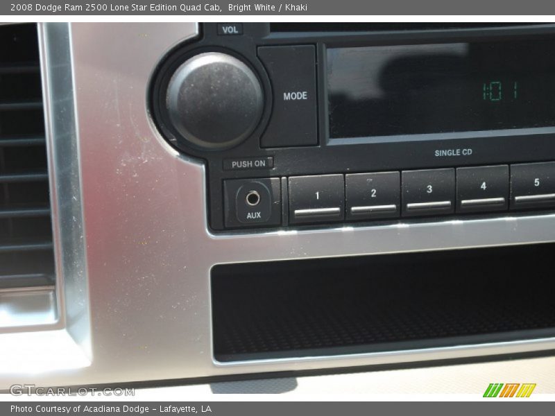 Bright White / Khaki 2008 Dodge Ram 2500 Lone Star Edition Quad Cab
