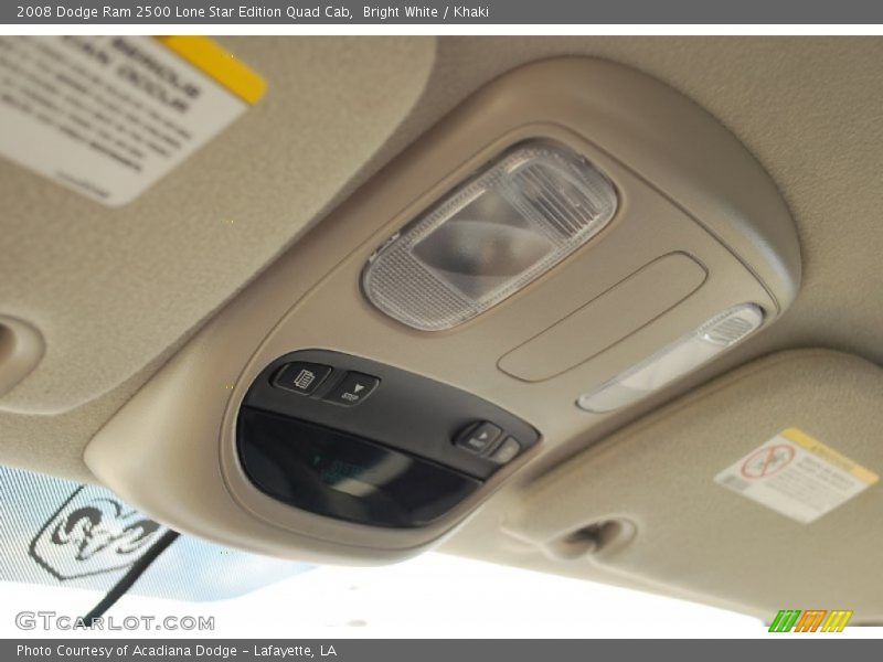 Bright White / Khaki 2008 Dodge Ram 2500 Lone Star Edition Quad Cab