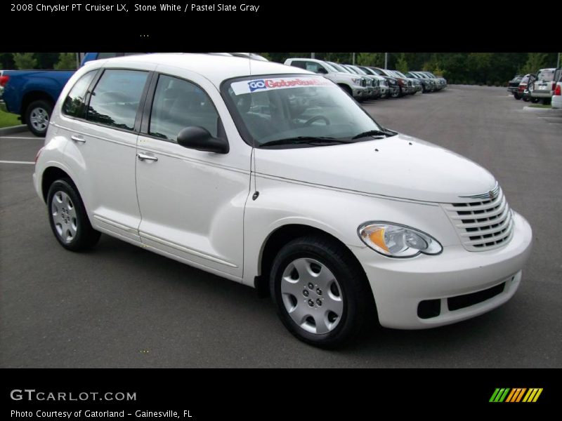 Stone White / Pastel Slate Gray 2008 Chrysler PT Cruiser LX