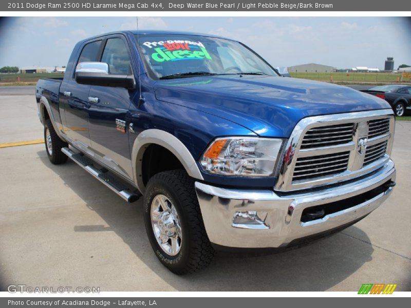 Front 3/4 View of 2011 Ram 2500 HD Laramie Mega Cab 4x4