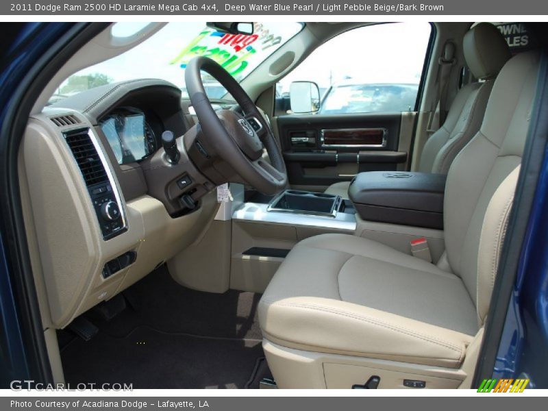  2011 Ram 2500 HD Laramie Mega Cab 4x4 Light Pebble Beige/Bark Brown Interior