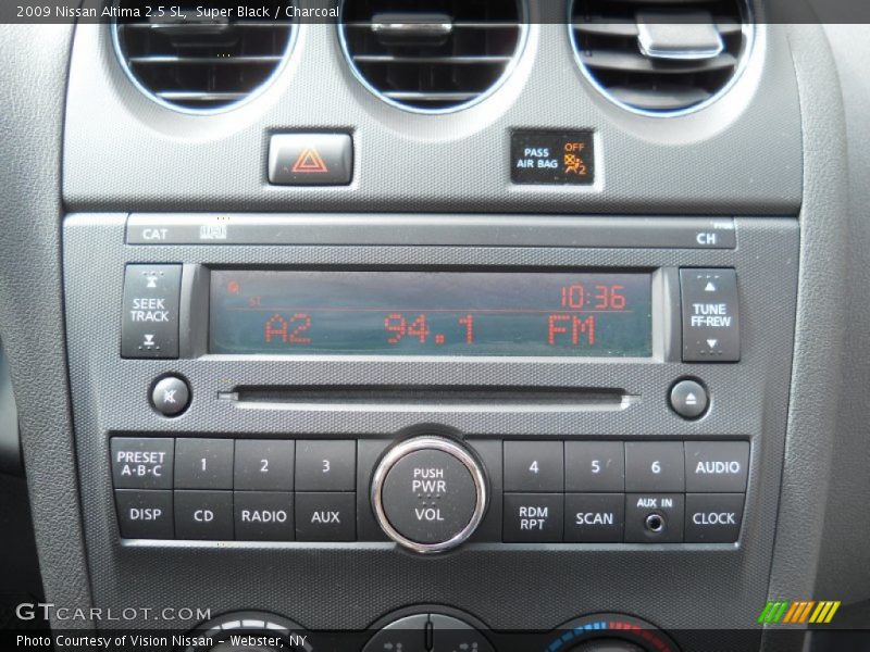 Super Black / Charcoal 2009 Nissan Altima 2.5 SL