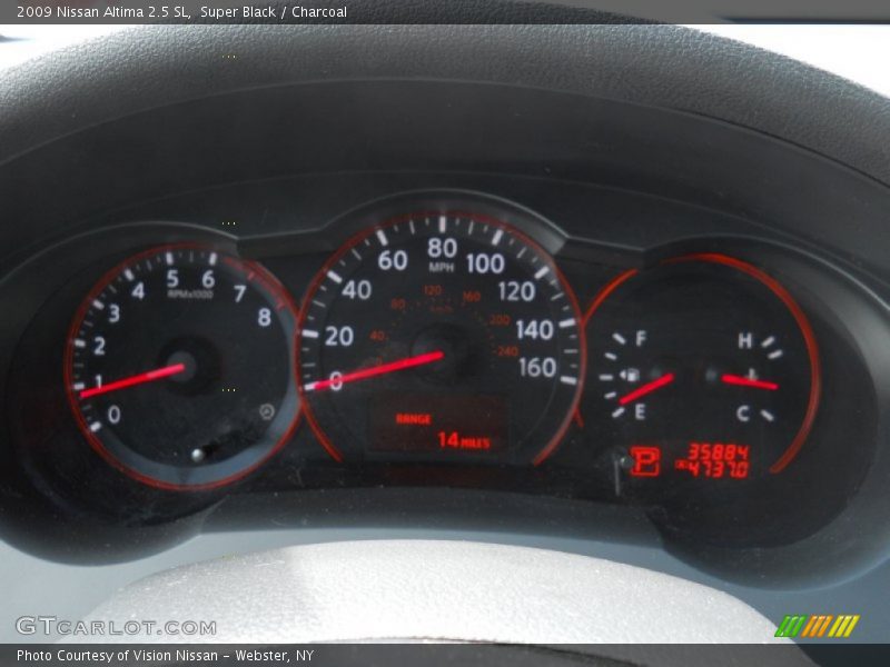 Super Black / Charcoal 2009 Nissan Altima 2.5 SL