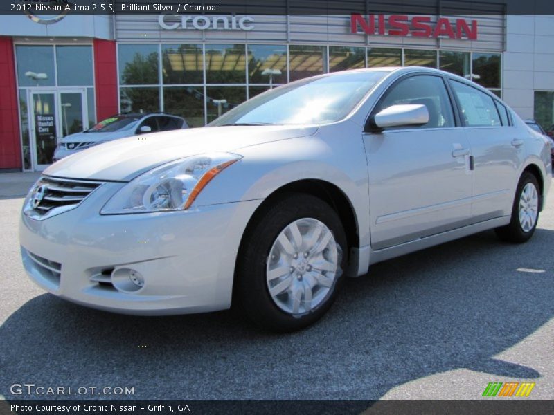 Brilliant Silver / Charcoal 2012 Nissan Altima 2.5 S