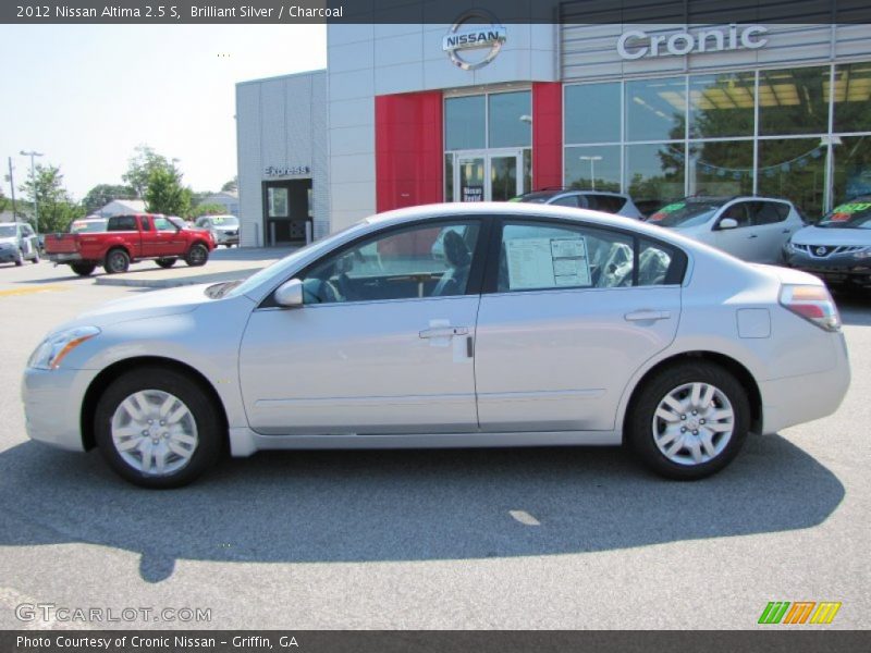 Brilliant Silver / Charcoal 2012 Nissan Altima 2.5 S