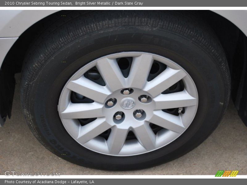 Bright Silver Metallic / Dark Slate Gray 2010 Chrysler Sebring Touring Sedan