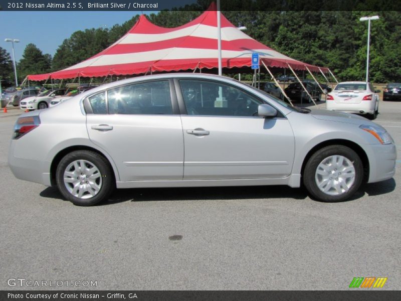 Brilliant Silver / Charcoal 2012 Nissan Altima 2.5 S