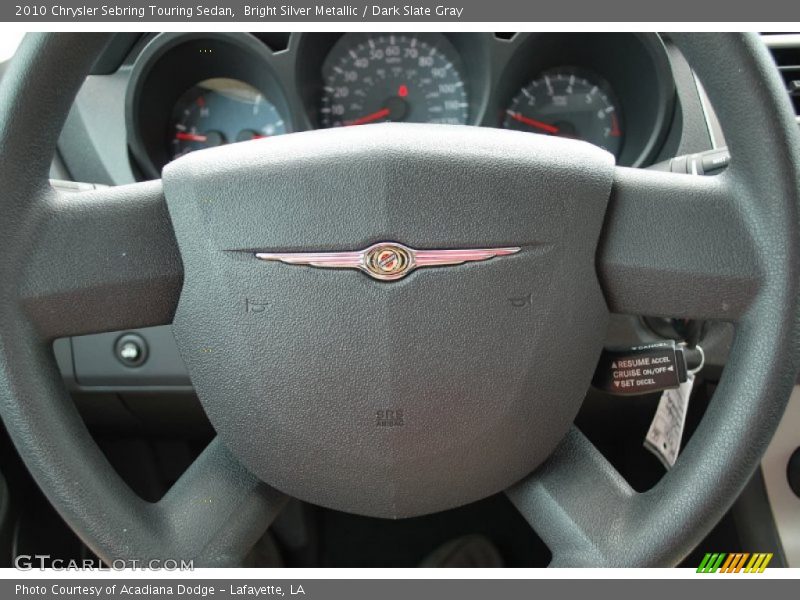 Bright Silver Metallic / Dark Slate Gray 2010 Chrysler Sebring Touring Sedan