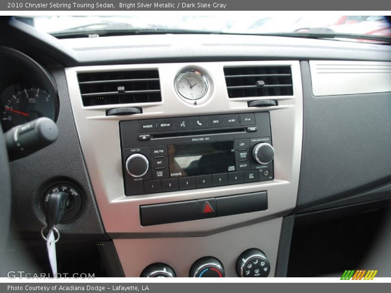 Bright Silver Metallic / Dark Slate Gray 2010 Chrysler Sebring Touring Sedan