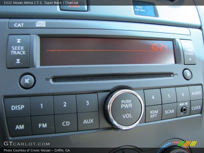 Controls of 2012 Altima 2.5 S