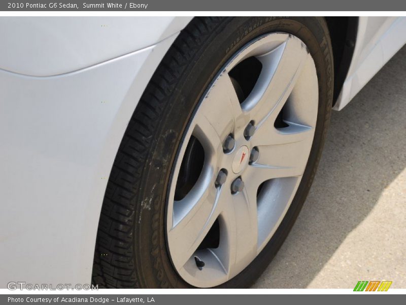 Summit White / Ebony 2010 Pontiac G6 Sedan