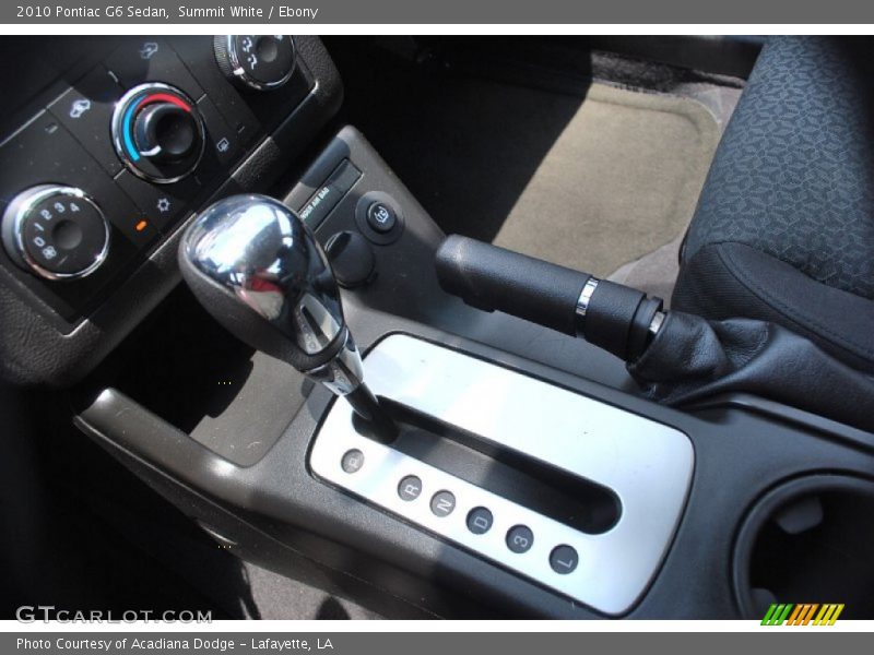 Summit White / Ebony 2010 Pontiac G6 Sedan