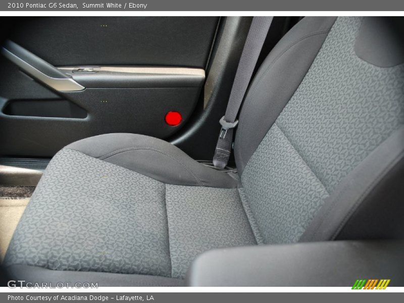 Summit White / Ebony 2010 Pontiac G6 Sedan